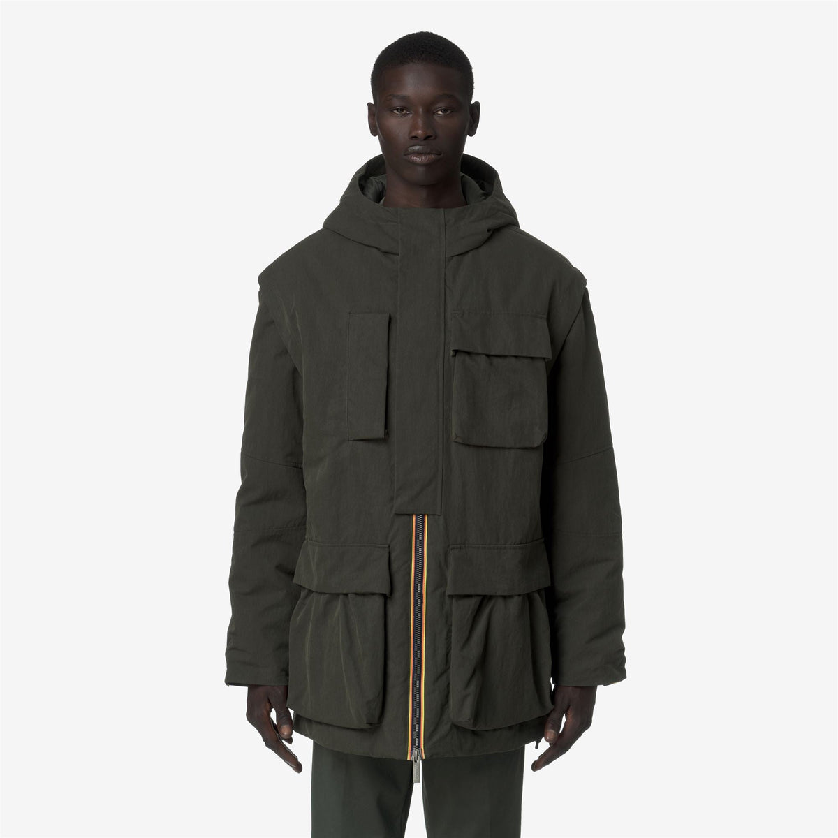 OTTO COTTON FEEL - Vestes - Milieu - Homme - Green Blackish Combo-GREEN BLACKISH