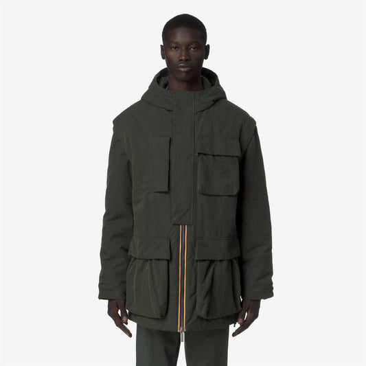OTTO COTTON FEEL - Vestes - Milieu - Homme - Green Blackish Combo-GREEN BLACKISH