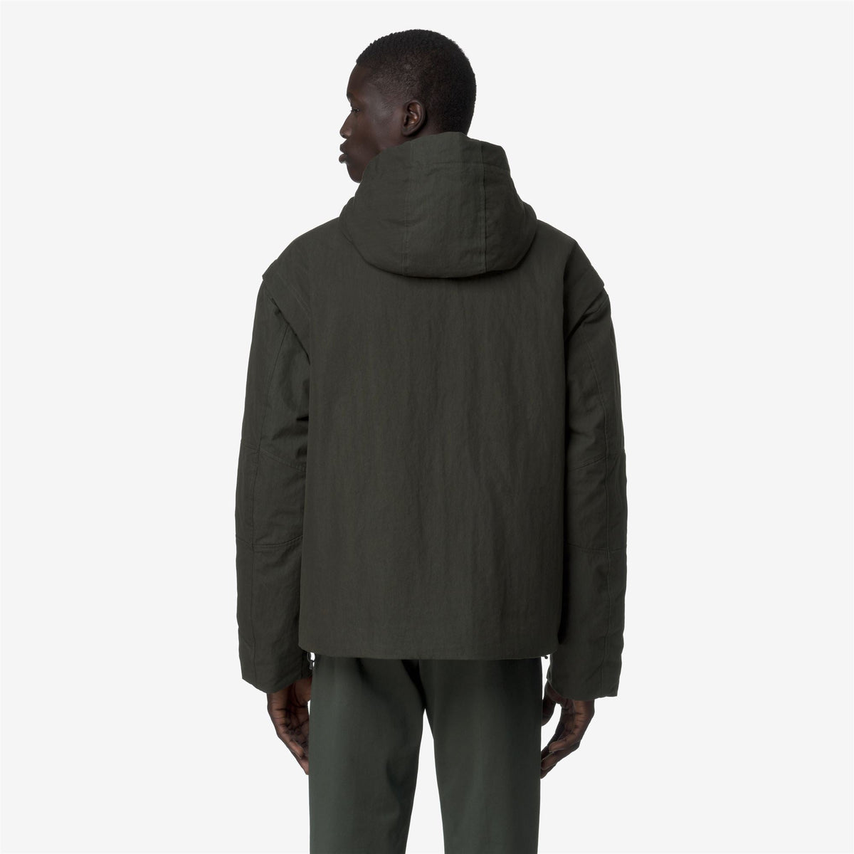 GUILLERMO COTTON FEEL - Vestes - Court - Homme - Green Blackish Combo-GREEN BLACKISH