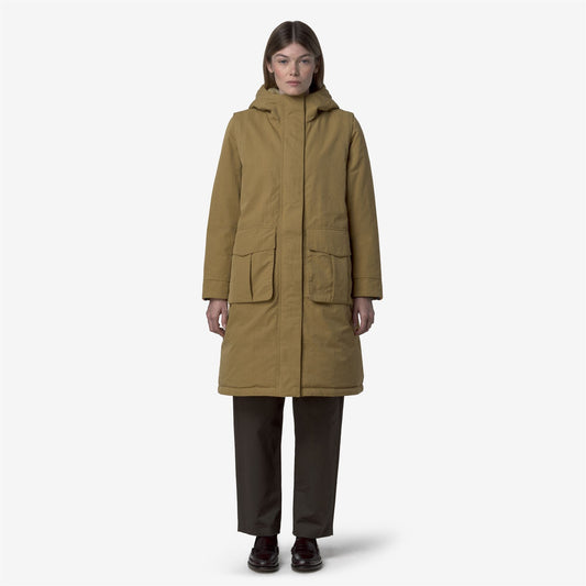BRUNIL COTTON FEEL - Vestes - Long - Femme - Beige Seed-Beige FUR