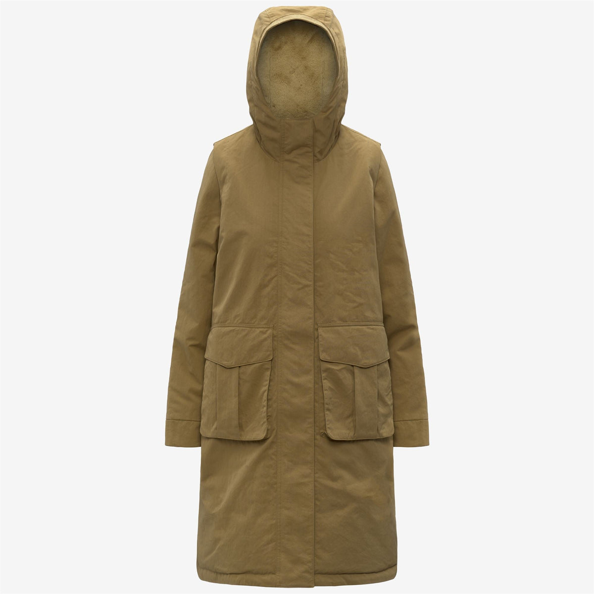 BRUNIL COTTON FEEL - Vestes - Long - Femme - Beige Seed-Beige FUR