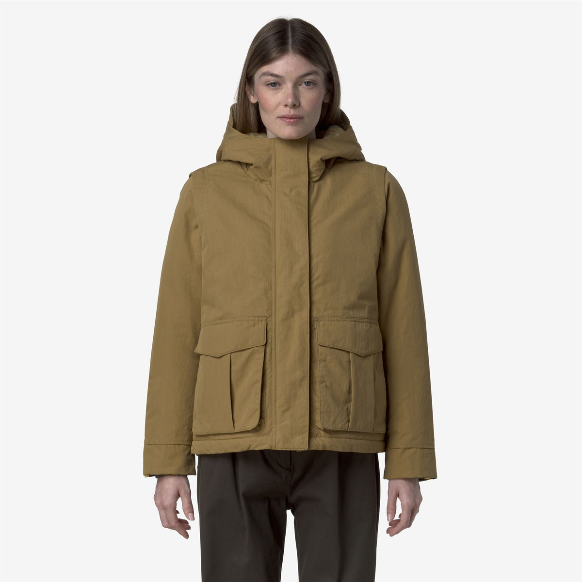 IDELER COTTON FEEL - Vestes - Court - Femme - Beige Seed-Beige FUR