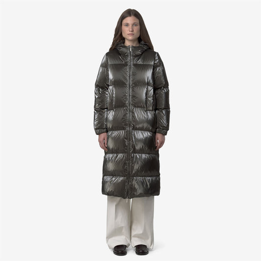 RUENNE THERMO PEARLY - Vestes - Long - Femme - Black Olive Combo-Black Olive