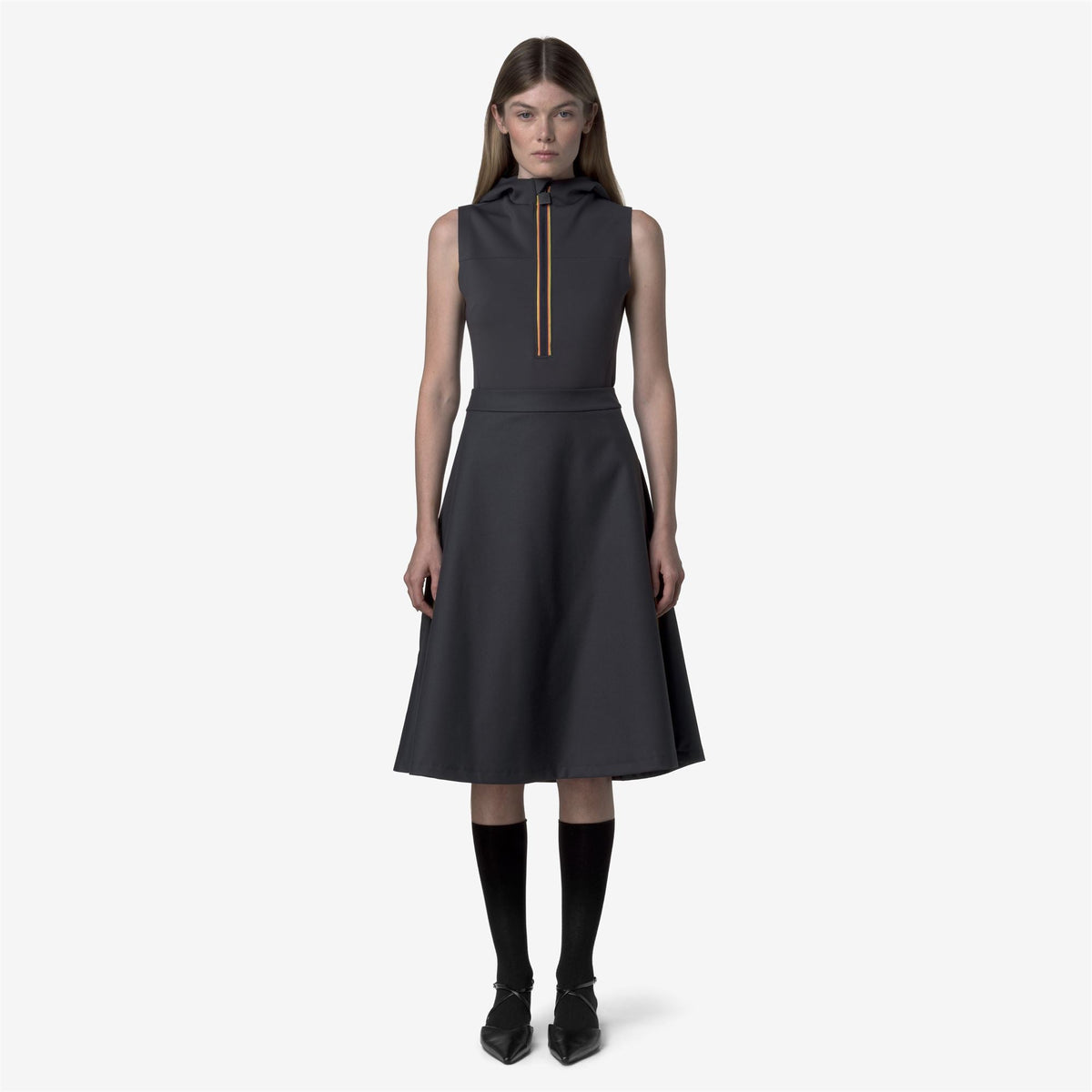 SHERRY WOOL-SHINY TWILL - Jupes - Longuette - Femme - Blue Night