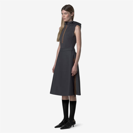 SHERRY WOOL-SHINY TWILL - Jupes - Longuette - Femme - Blue Night