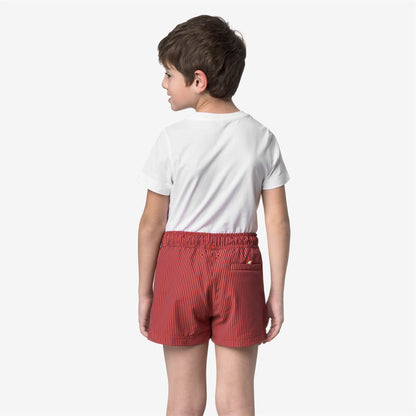 P. HAZEL STRIPES BEACH - Maillots de bain - Maillot de bain - Garçon - Blue Insignia-Red Poppy