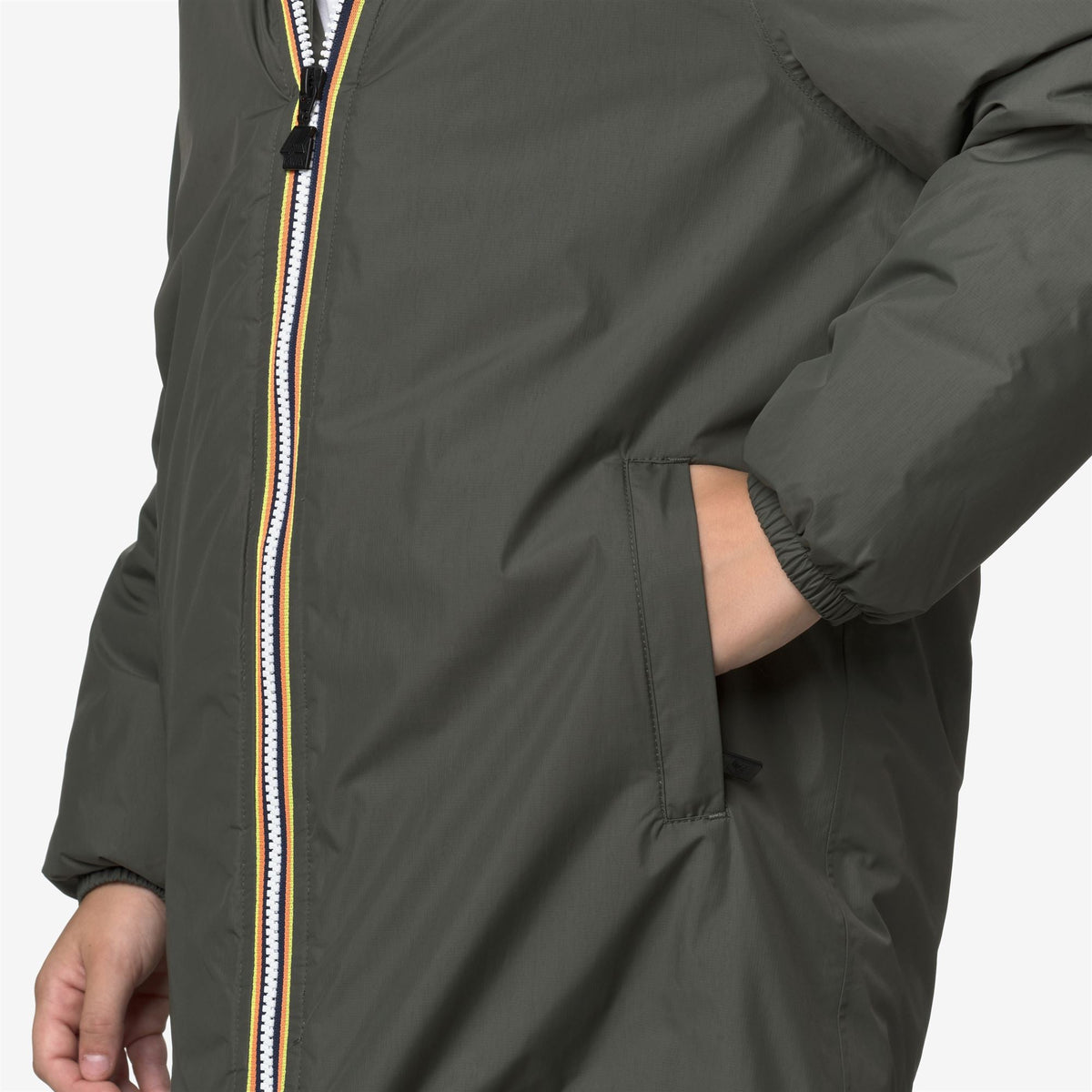 P. LE VRAI 4.0 EIFFEL ORSETTO - Vestes - Longueur 3/4 - Enfant unisexe - GREEN BLACKISH