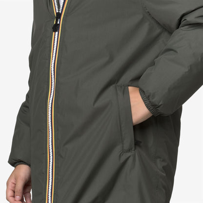 P. LE VRAI 4.0 EIFFEL ORSETTO - Vestes - Longueur 3/4 - Enfant unisexe - GREEN BLACKISH