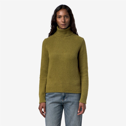 PEGGY SPONGE YARN - Maille - Pull-over - Femme - Green Peat