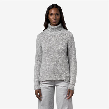 CORINE COCCOLA YARN - Maille - Pull-over - Femme - GREY-WHITE