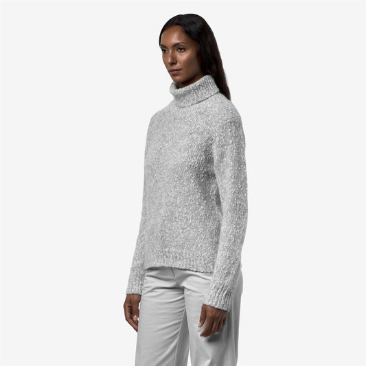 CORINE COCCOLA YARN - Maille - Pull-over - Femme - GREY-WHITE