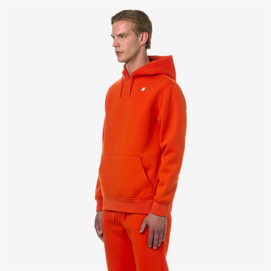 BERNIE SPACER - Polaire - Pull-over - Homme - Orange Pumpkin