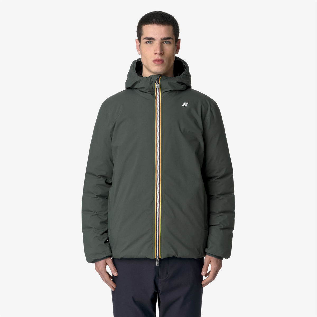 JACK ST THERMO DOUBLE - Vestes - Court - Homme - GREEN BLACKISH -Black Pure