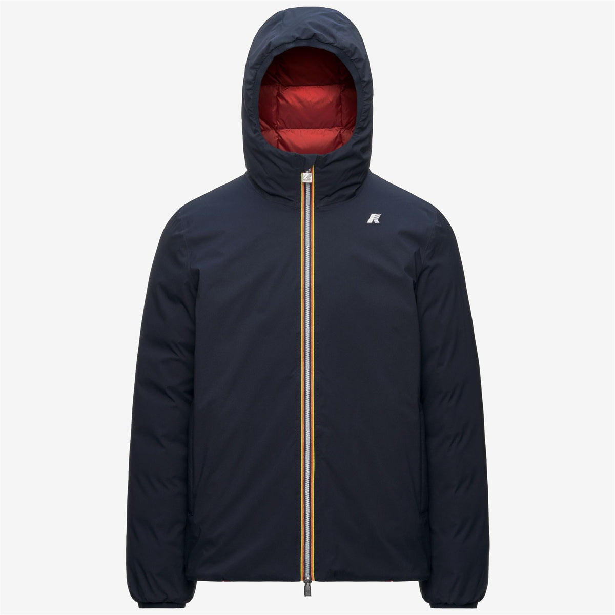 JACK ST THERMO DOUBLE - Vestes - Court - Homme - Blue Depth-Red Dk Chili