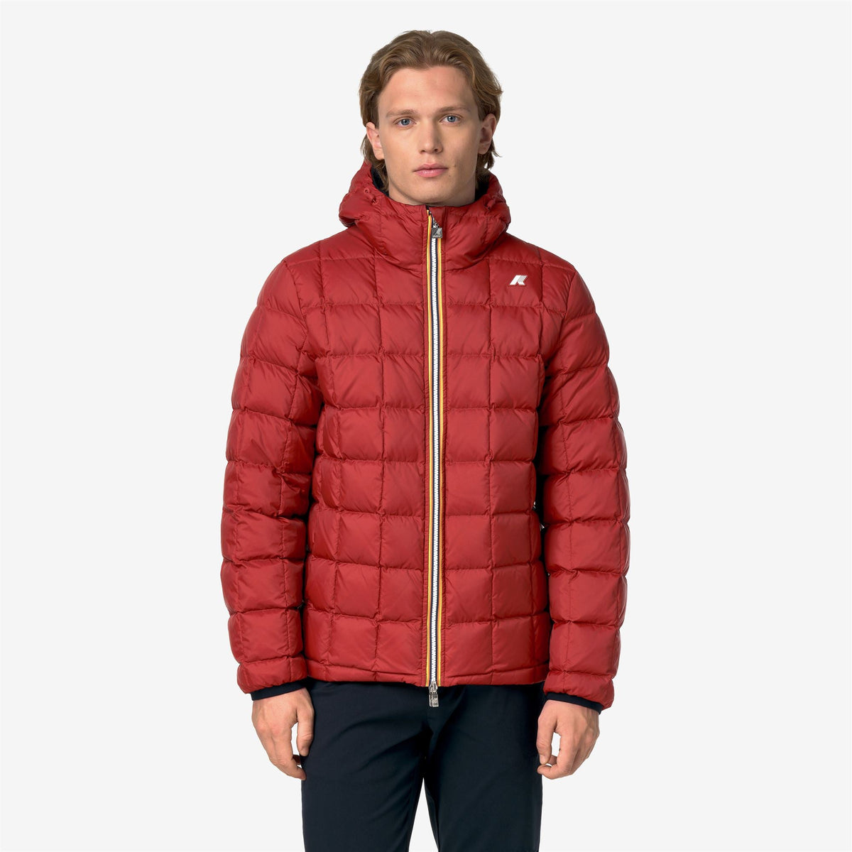 JACK ST THERMO DOUBLE - Vestes - Court - Homme - Blue Depth-Red Dk Chili
