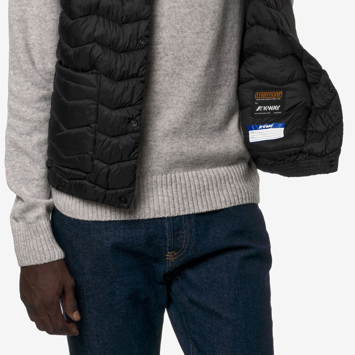 VALTY QUILTED WARM - Vestes - Gilet - Homme - Black Pure