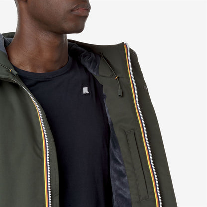 JACKO TWILL MARMOTTA - Vestes - Court - Homme - Green B-Blue A