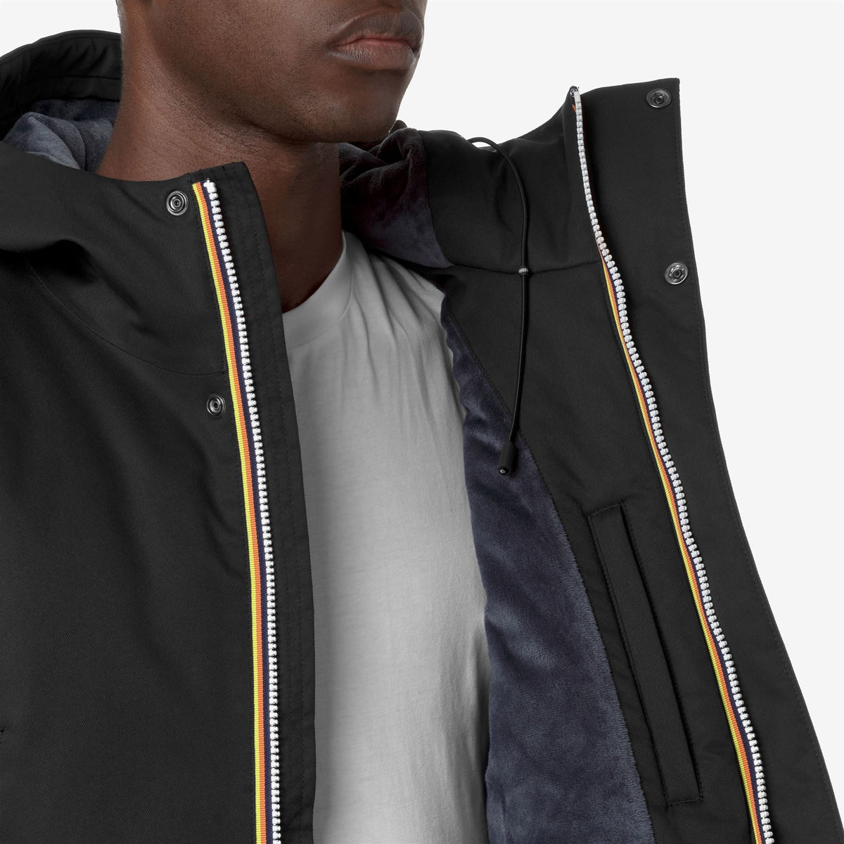 JARNO TWILL MARMOTTA - Vestes - Court - Homme - Black P-Blue A