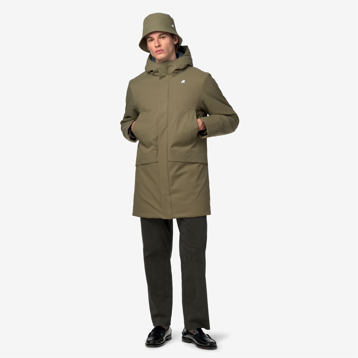 JARNO TWILL MARMOTTA - Vestes - Court - Homme - Green Army-Blue Airforce