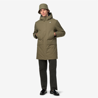 JARNO TWILL MARMOTTA - Vestes - Court - Homme - Green Army-Blue Airforce