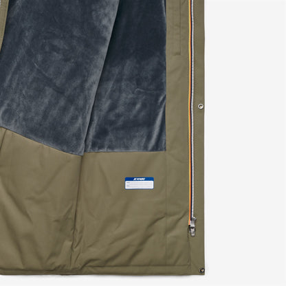 JARNO TWILL MARMOTTA - Vestes - Court - Homme - Green Army-Blue Airforce
