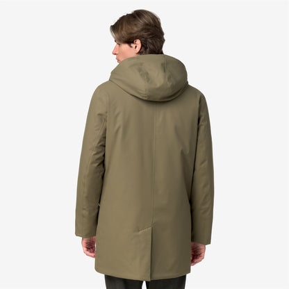 JARNO TWILL MARMOTTA - Vestes - Court - Homme - Green Army-Blue Airforce