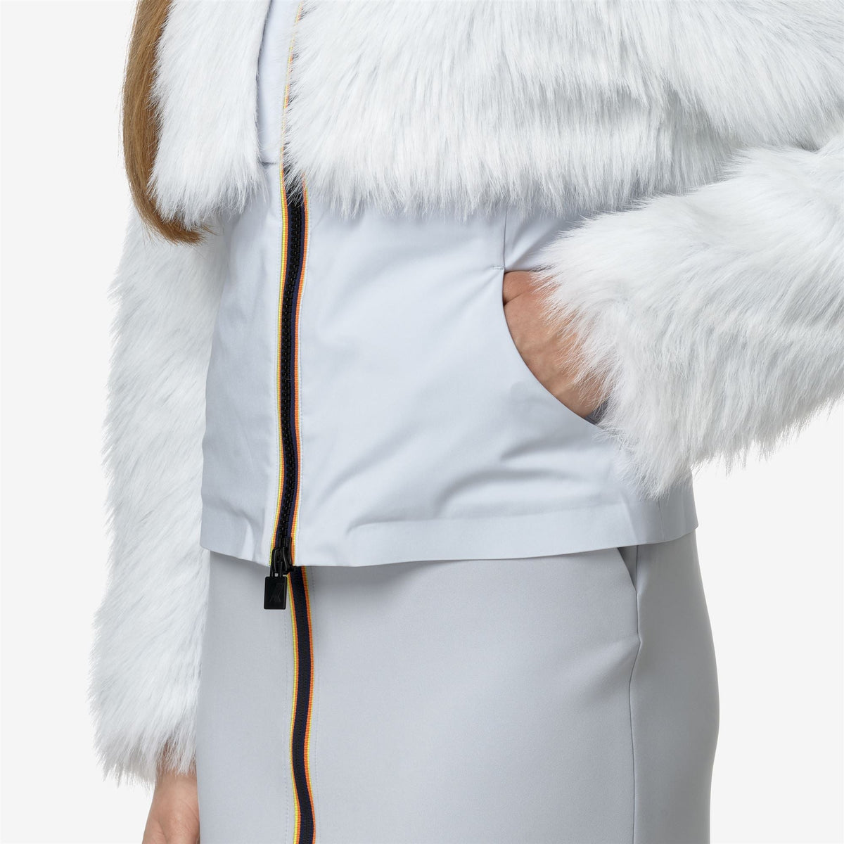 MEL ECO FUR BONDED - Vestes - Court - Femme - Grey Lilla-Black Ash
