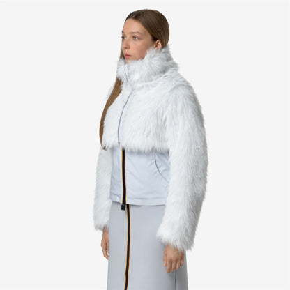 MEL ECO FUR BONDED - Vestes - Court - Femme - Grey Lilla-Black Ash