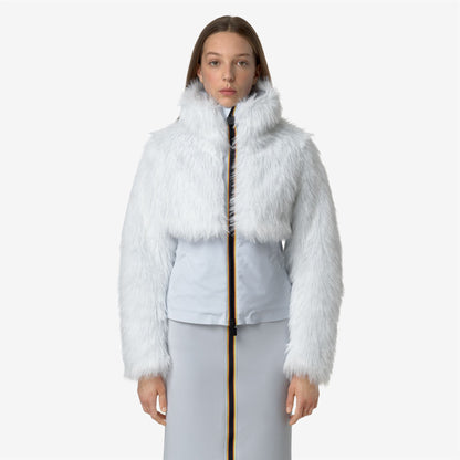 MEL ECO FUR BONDED - Vestes - Court - Femme - Grey Lilla-Black Ash