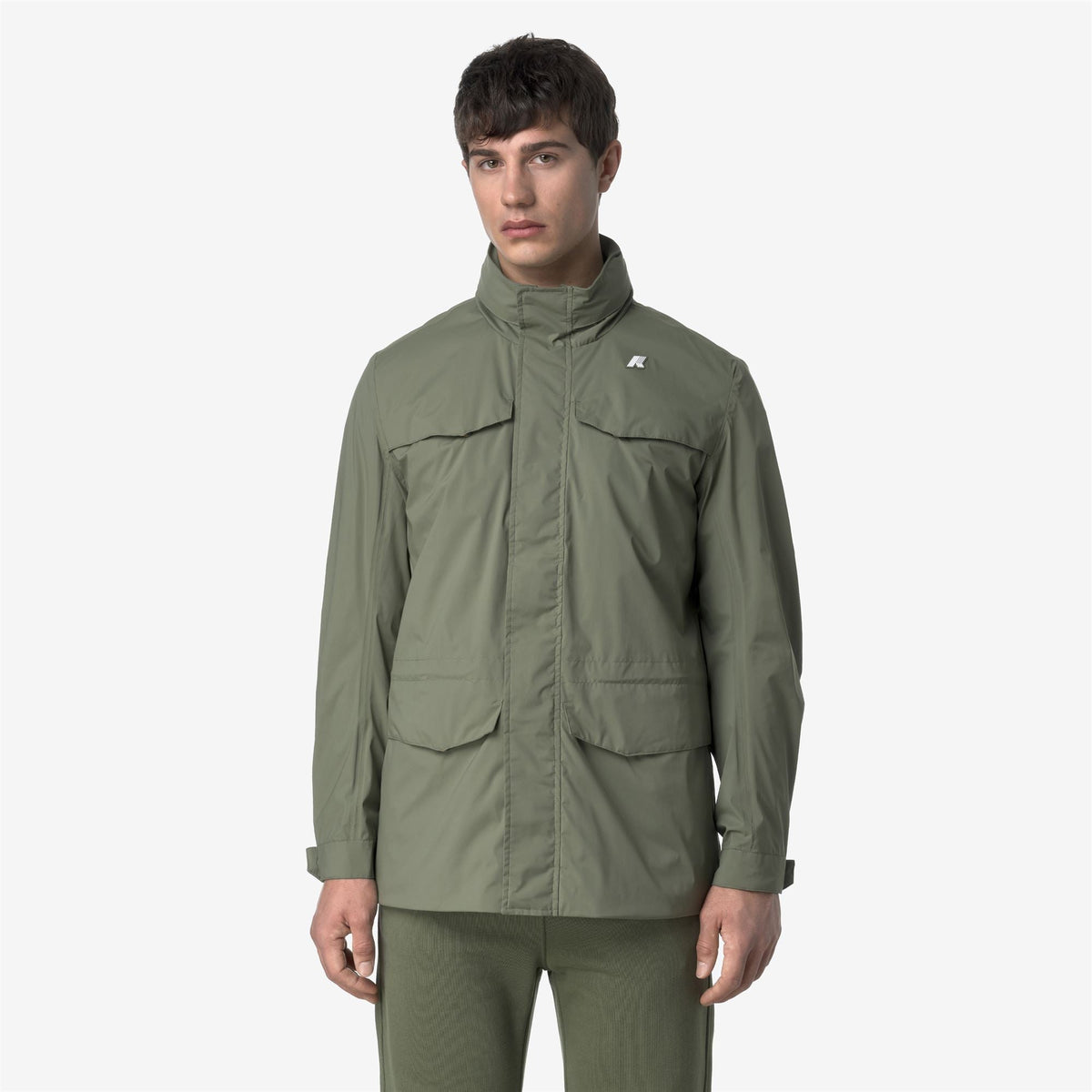 MANUEL STRETCH NYLON JERSEY - Vestes - Milieu - Homme - Green Lichen