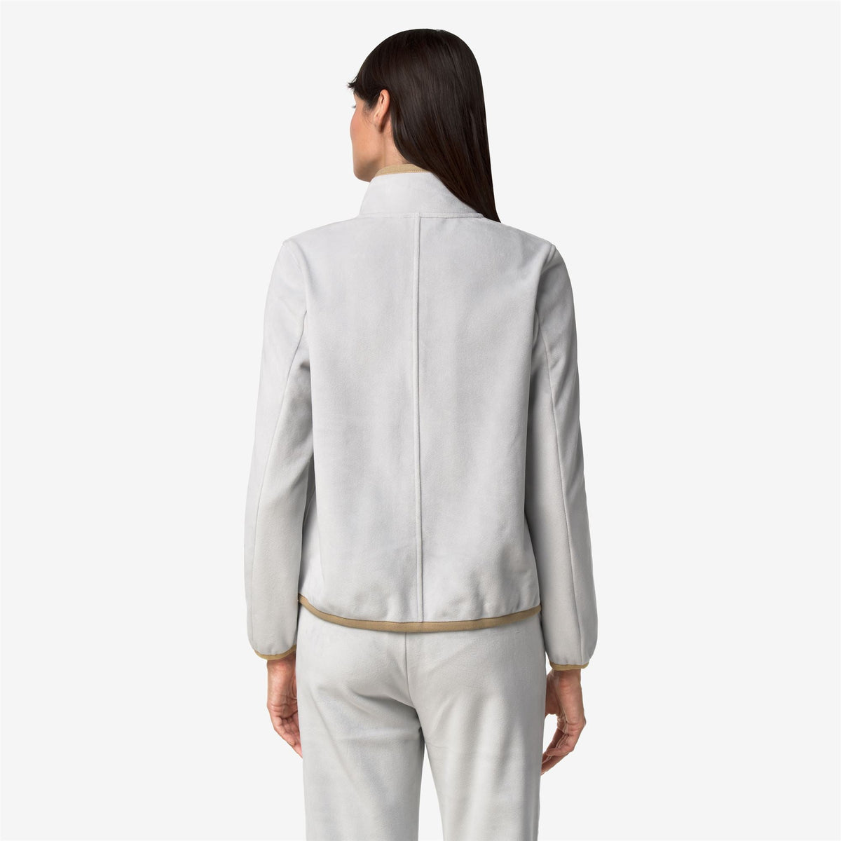 TUDA VELOUR POLAR - Polaire - Veste - Femme - Grey Ash-Beige Khaki