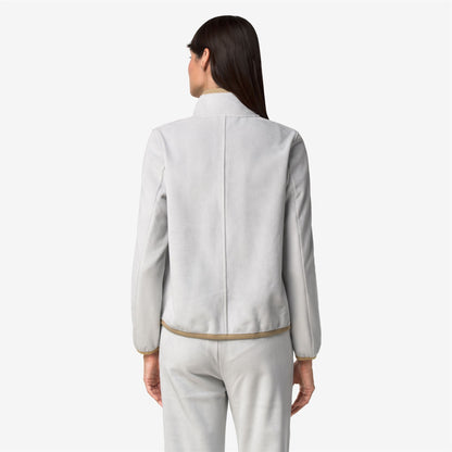 TUDA VELOUR POLAR - Polaire - Veste - Femme - Grey Ash-Beige Khaki