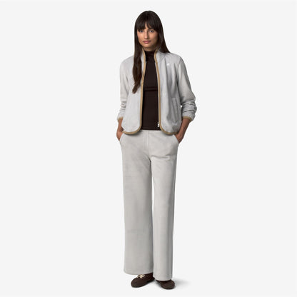 TUDA VELOUR POLAR - Polaire - Veste - Femme - Grey Ash-Beige Khaki