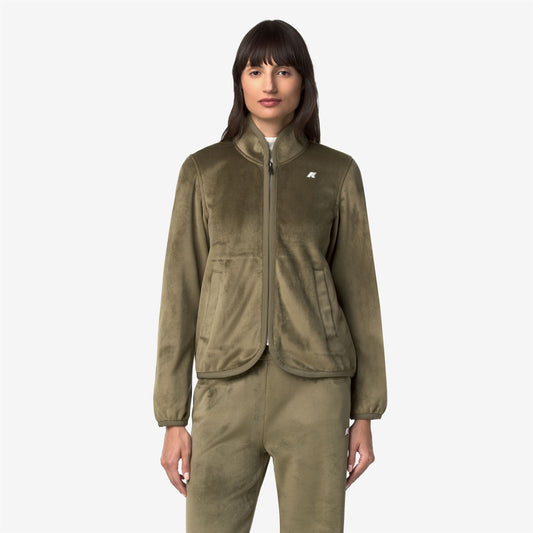 TUDA VELOUR POLAR - Polaire - Veste - Femme - Green Army-Green Army