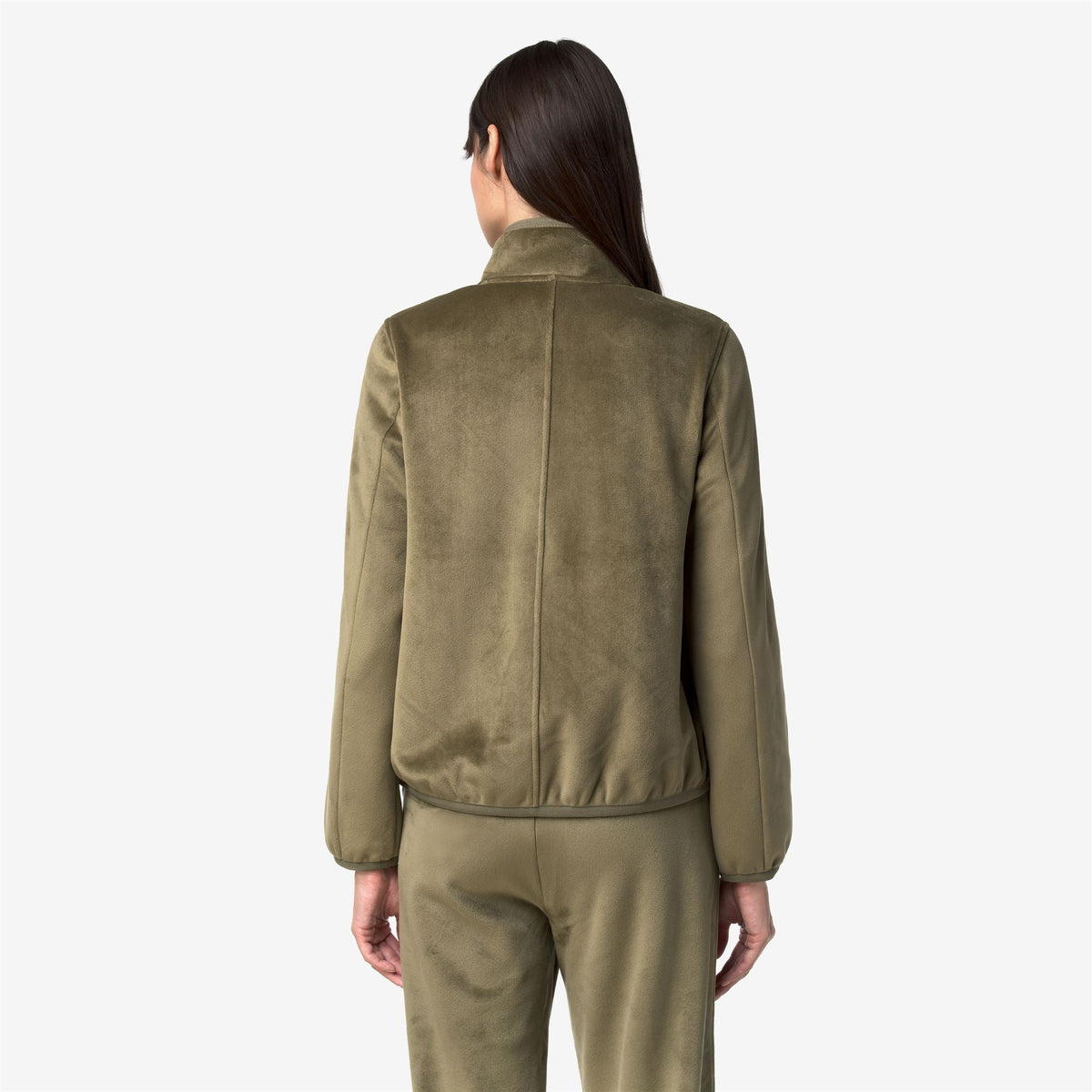TUDA VELOUR POLAR - Polaire - Veste - Femme - Green Army-Green Army