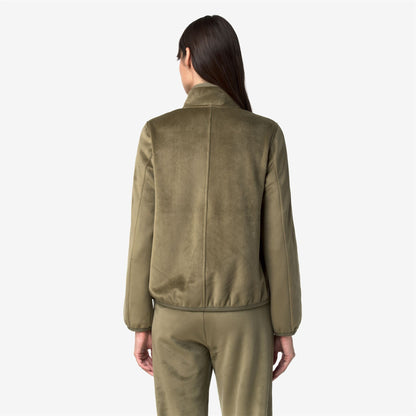 TUDA VELOUR POLAR - Polaire - Veste - Femme - Green Army-Green Army