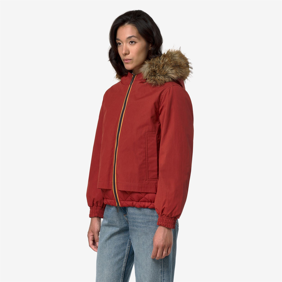 TOSCA WAX COTTON NYLON - Vestes - Court - Femme - Red Dk Chili