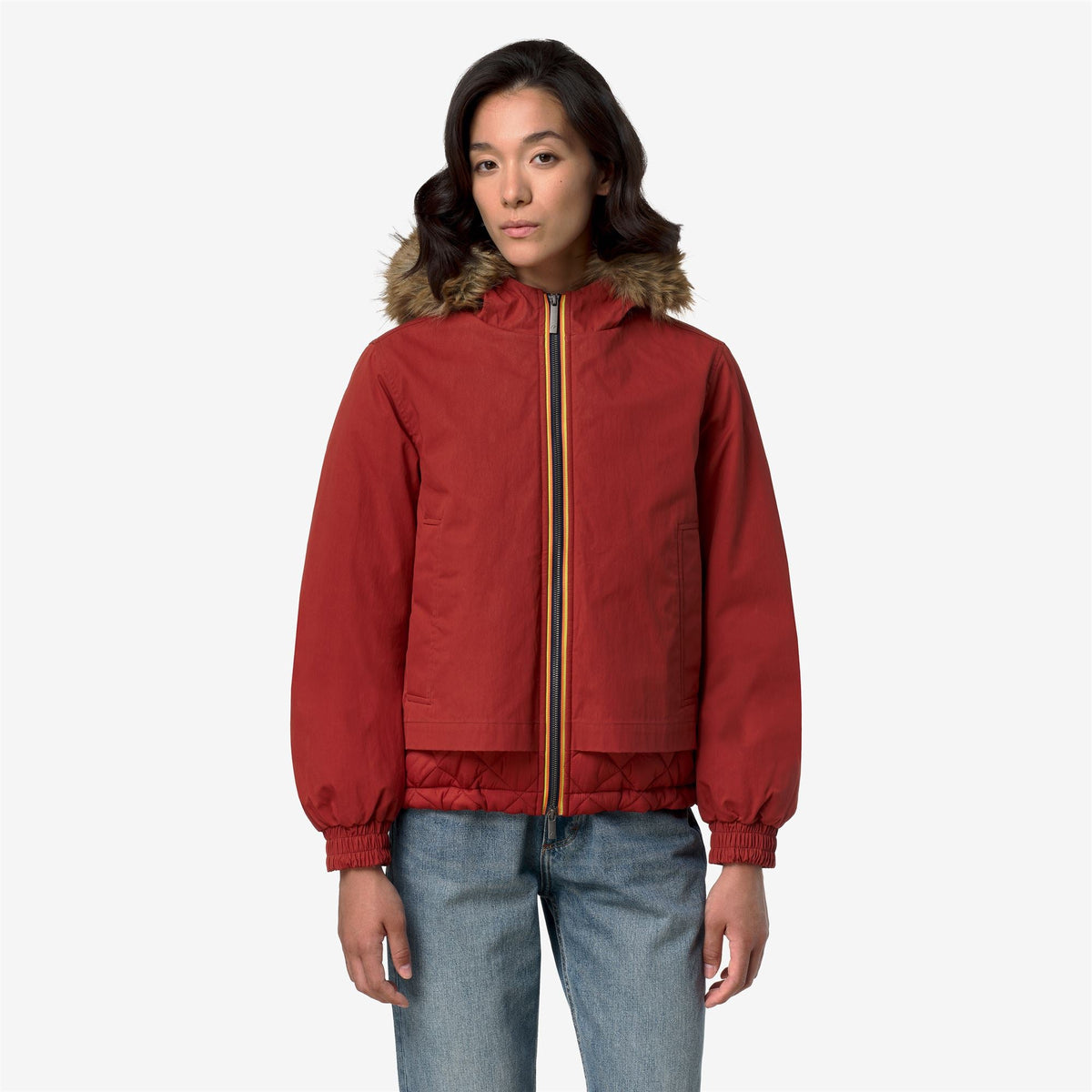 TOSCA WAX COTTON NYLON - Vestes - Court - Femme - Red Dk Chili