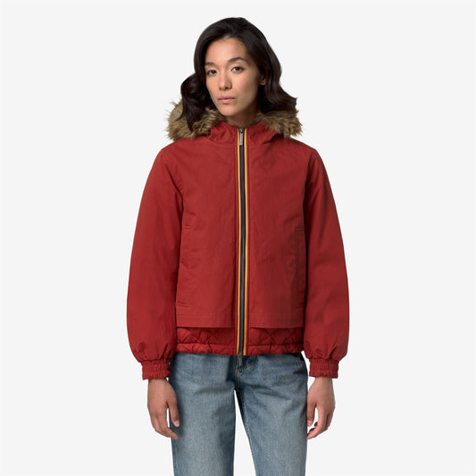 TOSCA WAX COTTON NYLON - Vestes - Court - Femme - Red Dk Chili