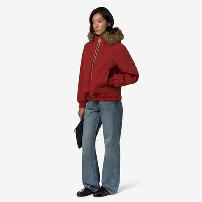 TOSCA WAX COTTON NYLON - Vestes - Court - Femme - Red Dk Chili