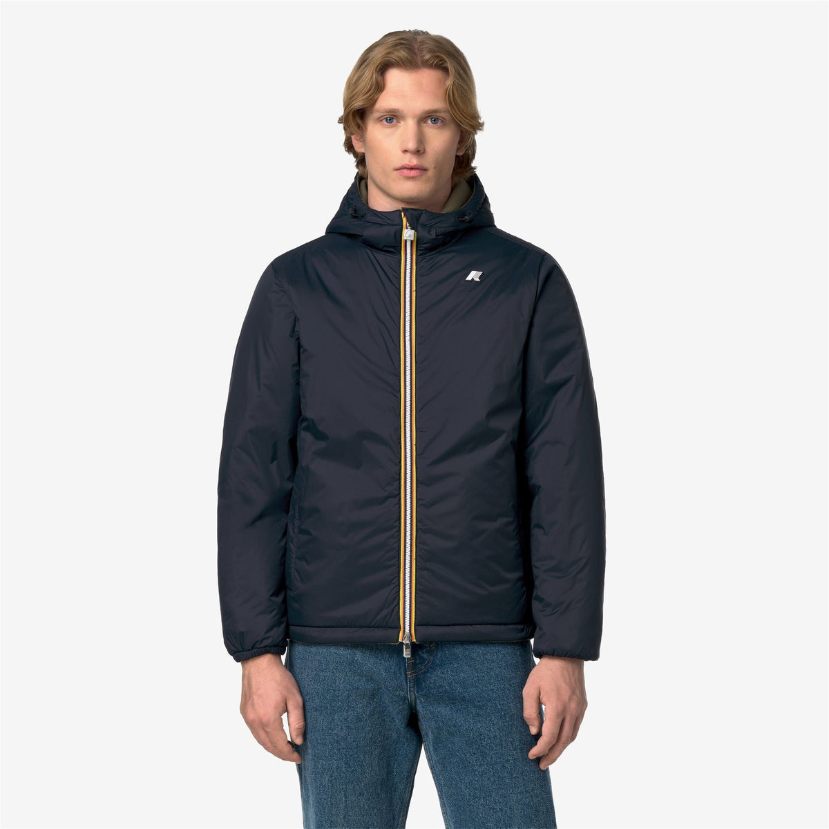 JACK SPACER NYLON DOUBLE - Vestes - Court - Homme - Green Army-Blue Depth