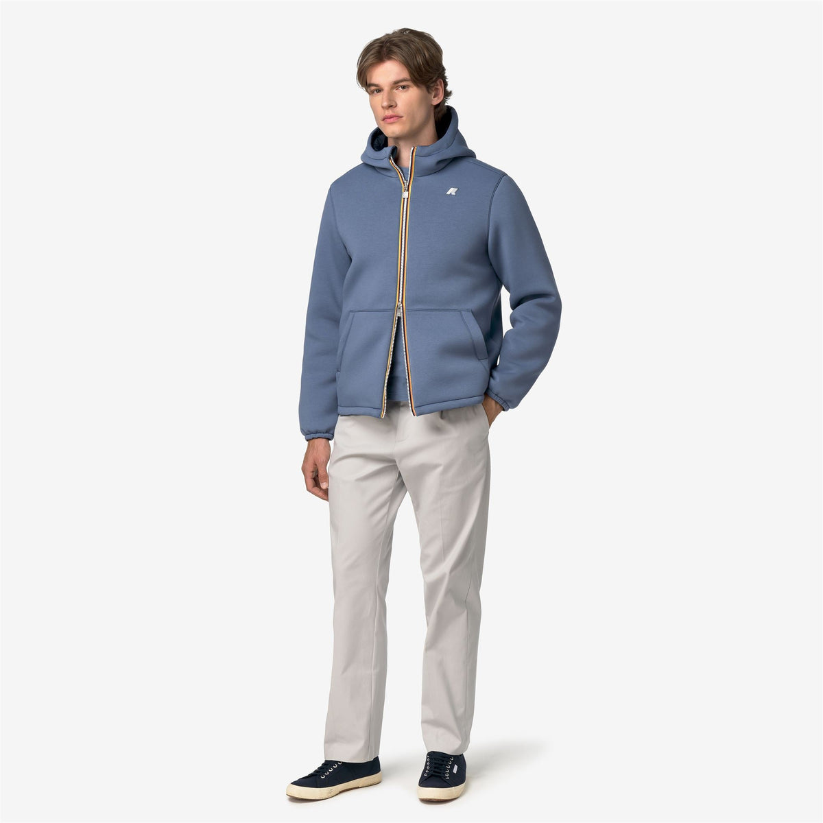 JACK SPACER NYLON DOUBLE - Vestes - Court - Homme - Blue Wild-Blue Depth