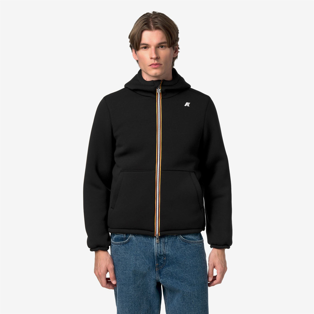 JACK SPACER NYLON DOUBLE - Vestes - Court - Homme - Black Pure-Green Army
