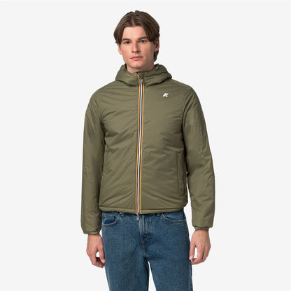 JACK SPACER NYLON DOUBLE - Vestes - Court - Homme - Black Pure-Green Army
