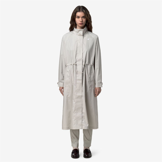 BARBREIN COTTON 3LAYERS AF - Vestes - Long - Femme - BEIGE LT