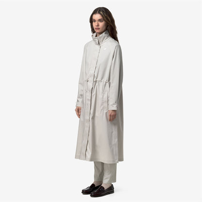 BARBREIN COTTON 3LAYERS AF - Vestes - Long - Femme - BEIGE LT