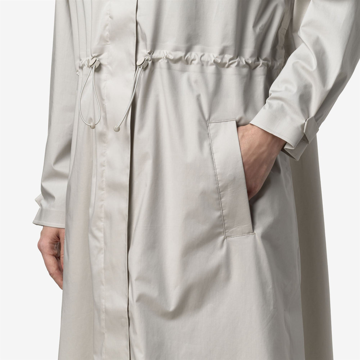 BARBREIN COTTON 3LAYERS AF - Vestes - Long - Femme - BEIGE LT