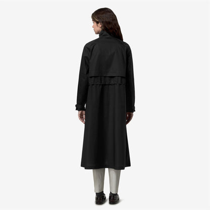BARBREIN COTTON 3LAYERS AF - Vestes - Long - Femme - Black Pure-Black Pure