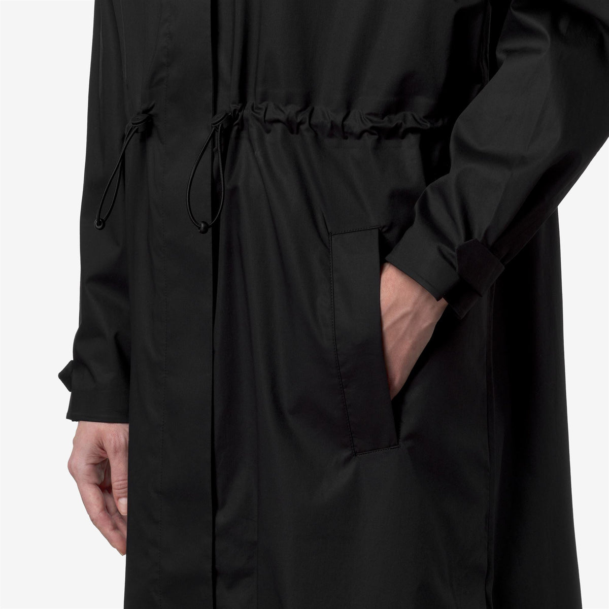 BARBREIN COTTON 3LAYERS AF - Vestes - Long - Femme - Black Pure-Black Pure