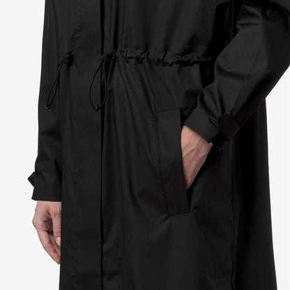 BARBREIN COTTON 3LAYERS AF - Vestes - Long - Femme - Black Pure-Black Pure
